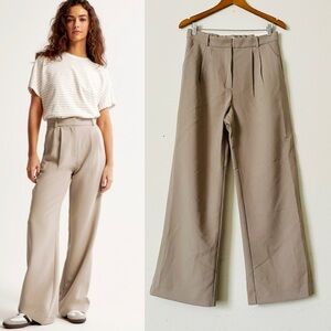 NWT Abercrombie & Fitch SIZE 30 Sloane Tailored Ultra high rise wide leg pants
